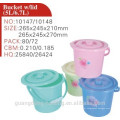 balde plástico W/tampa 5L/6,7 L